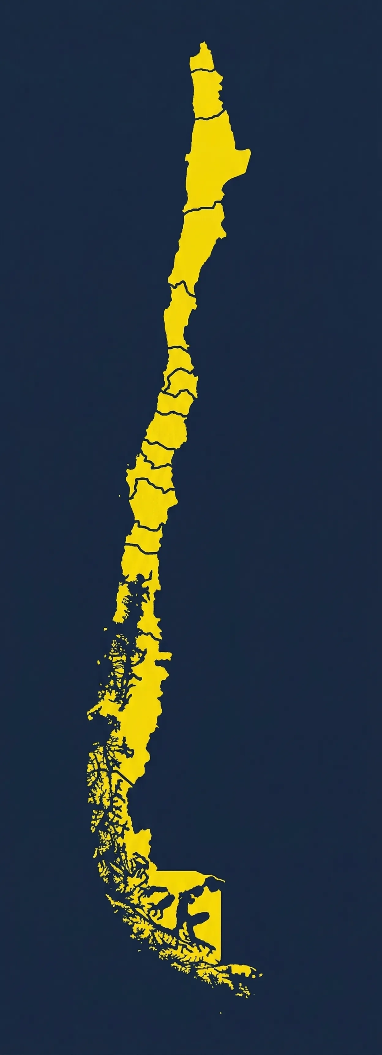 Mapa de cobertura de Chile